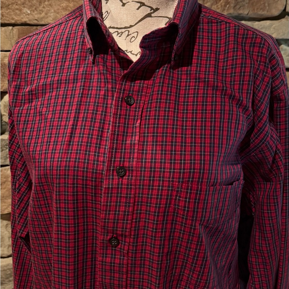 Club Room Red and Blue Checkered Shirt
